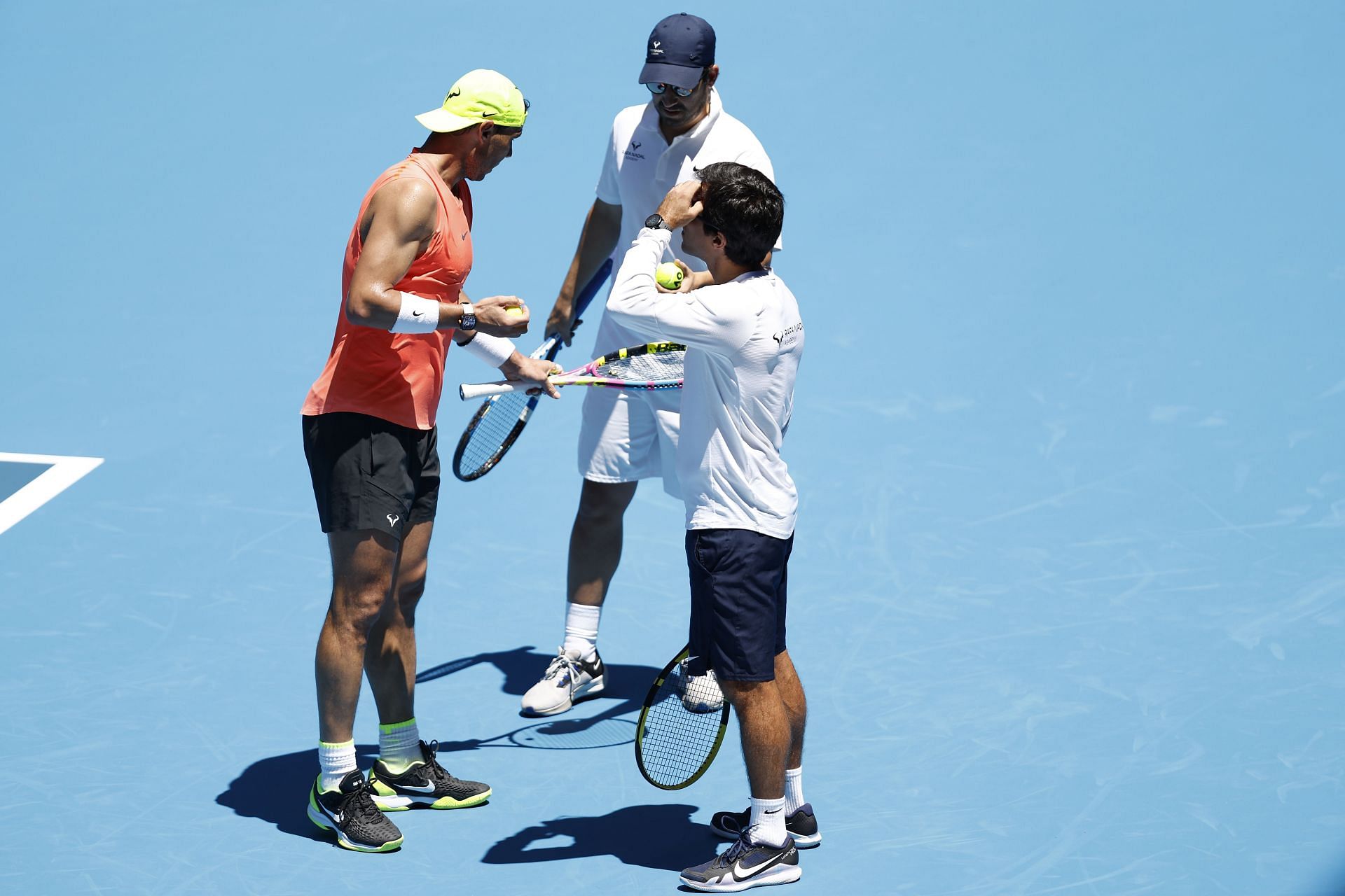 Rafael Nadal and his team in Melbourne ahead of Australian Open 2023