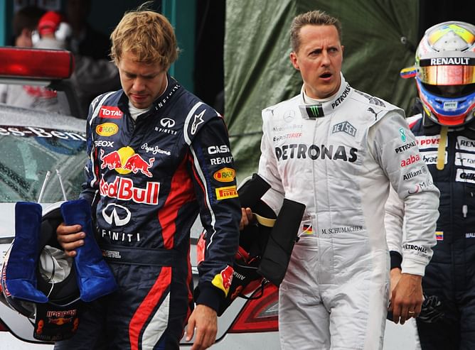 Sebastian Vettel explains why he never felt 'surreal' racing against F1 legend Michael Schumacher