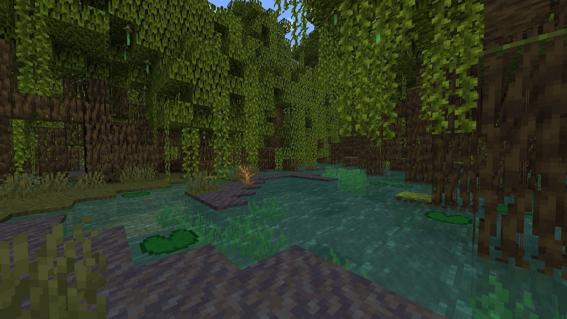 Mangrove Swamp can also be a good location to survive in Minecraft (Image via Mojang)