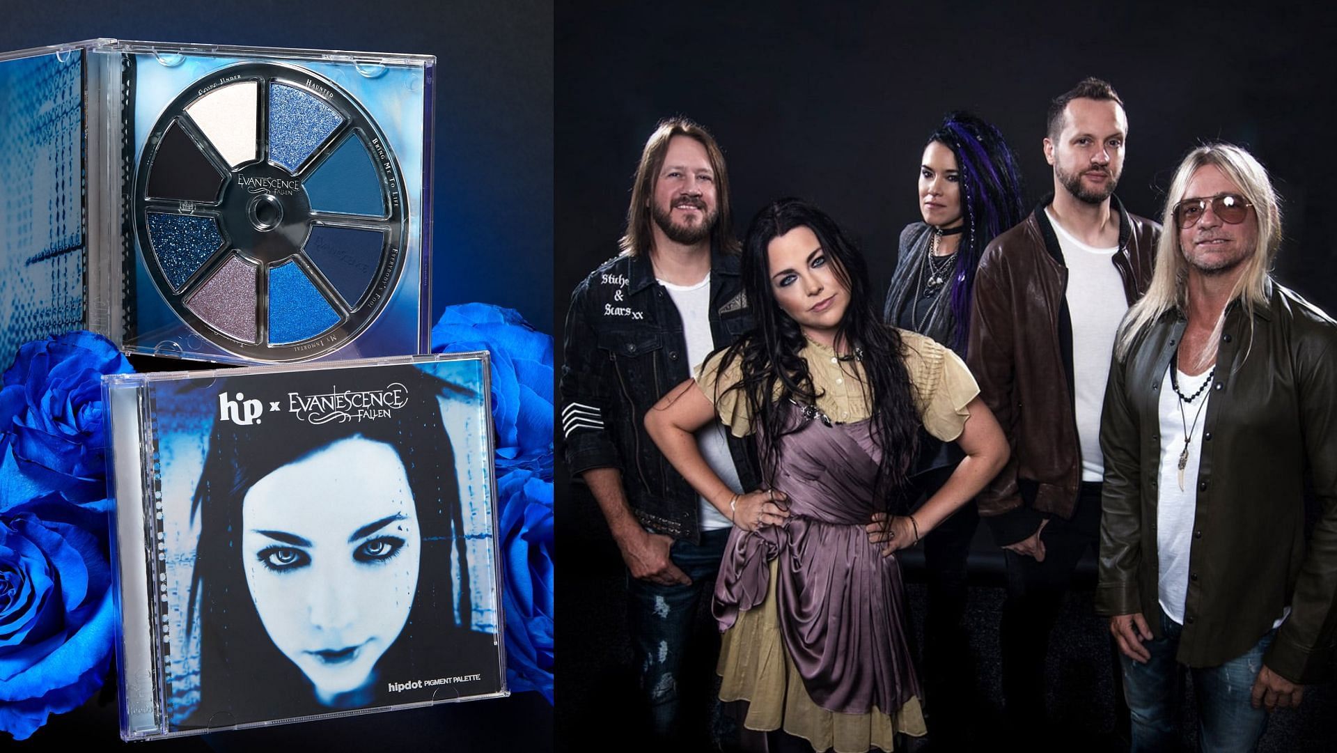 Iconic rock band Evanescence brings new eyeshadow palette for fans on their album Fallen
