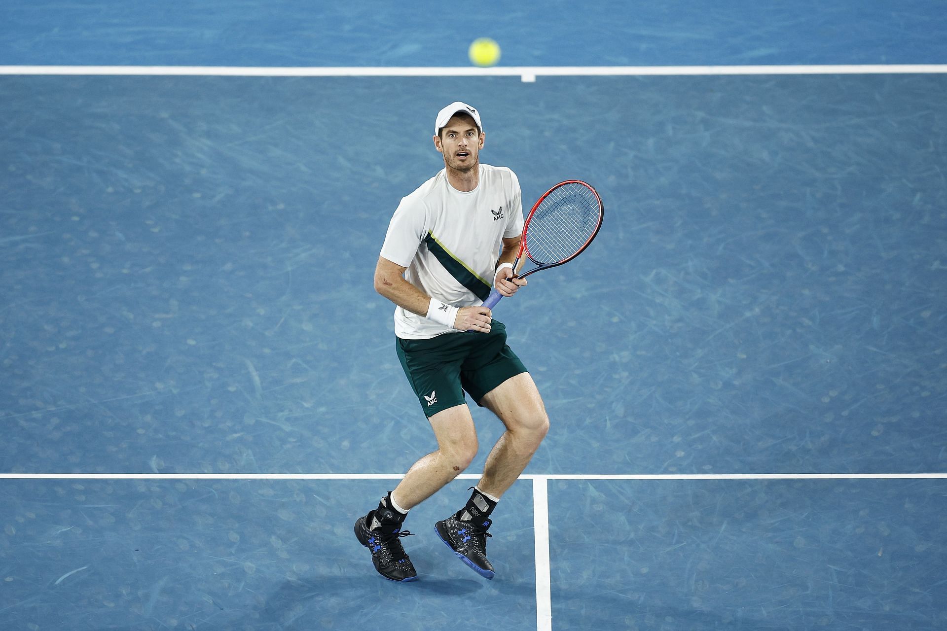 Andy Murray in action at the 2023 Australian Open