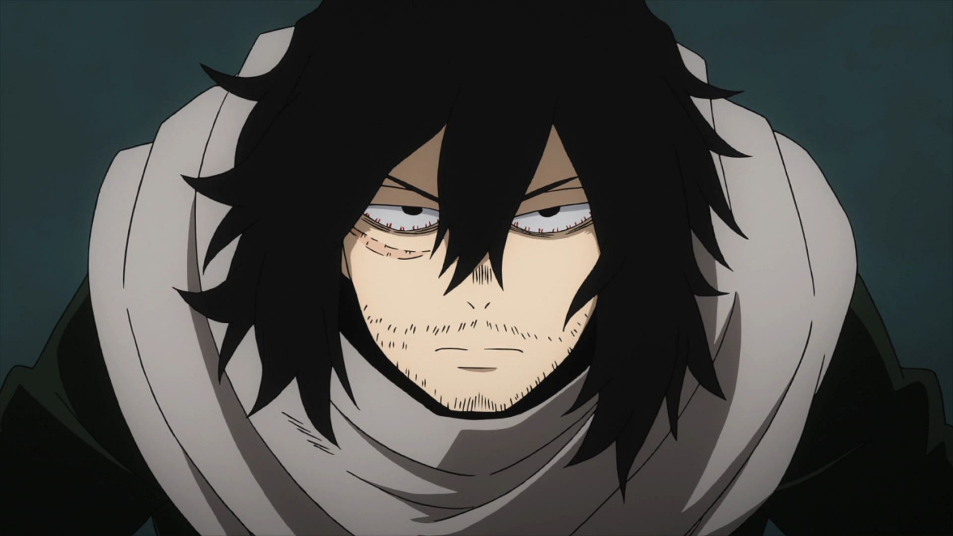 Aizawa, as seen in the My Hero Academia anime series (Image via Studio Bones)