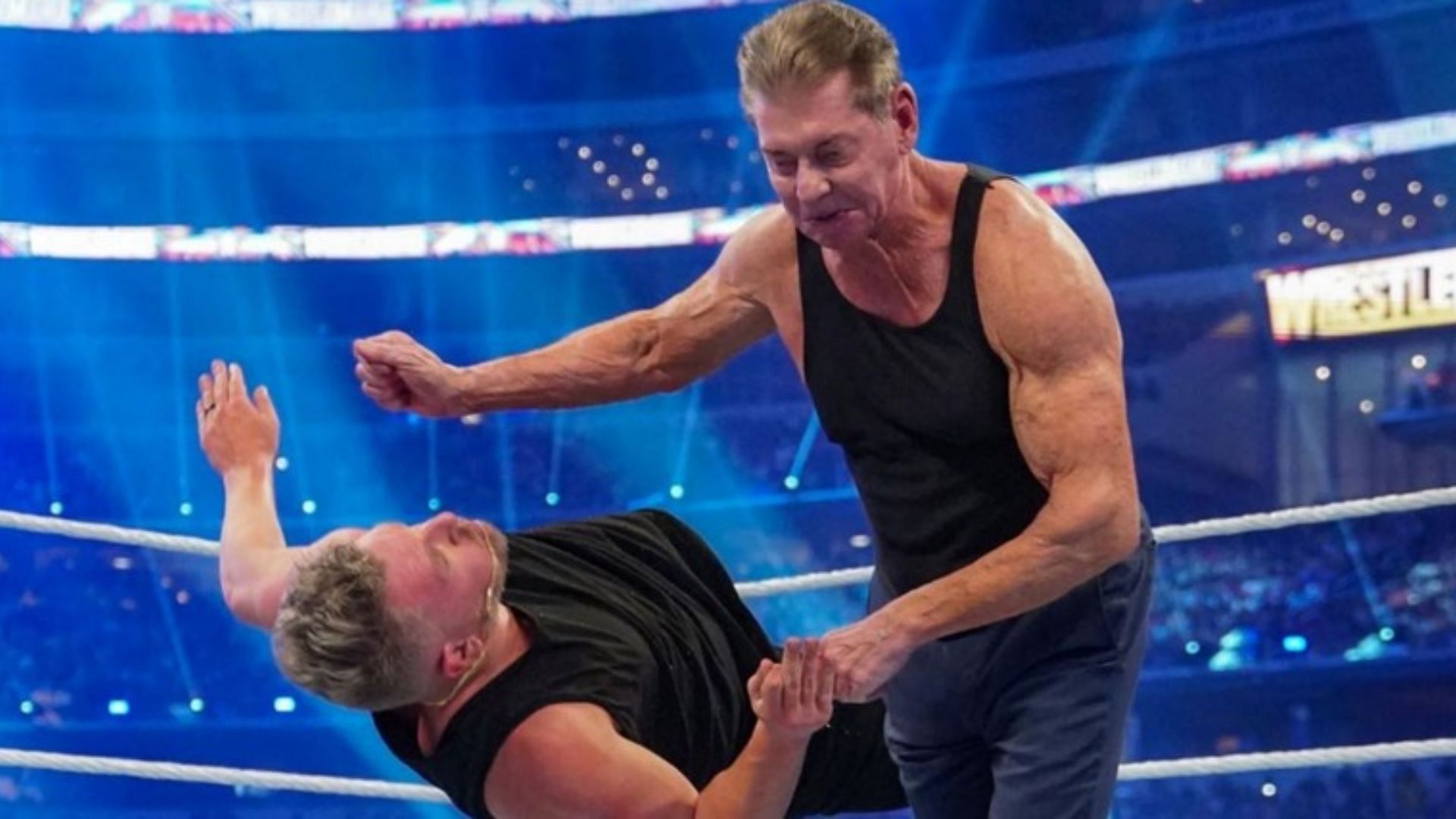 Vince McMahon defeated Pat McAfee in an impromptu match at WWE WrestleMania 38