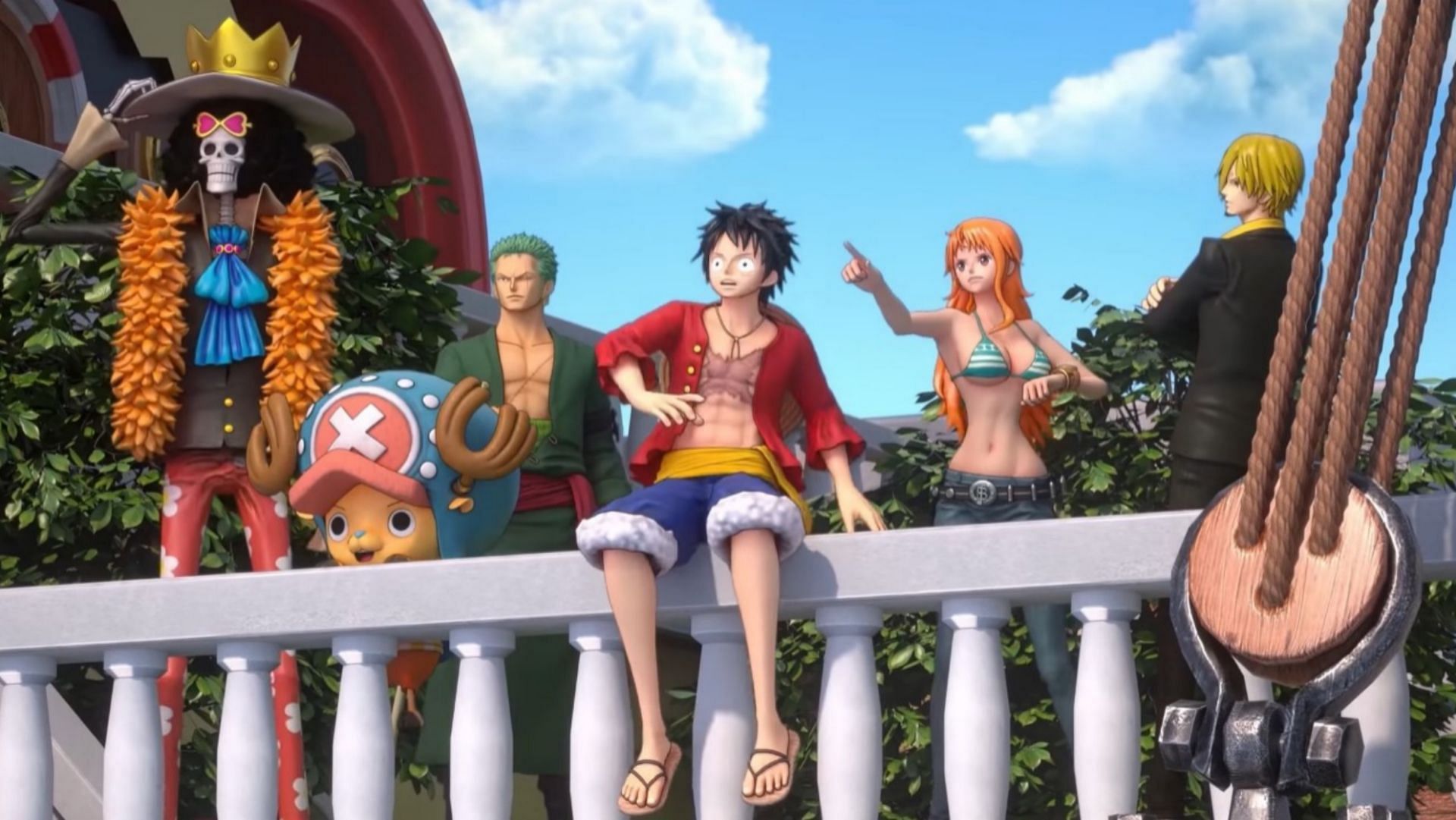 Which members of the Straw Hat Pirates are playable in One Piece Odyssey?
