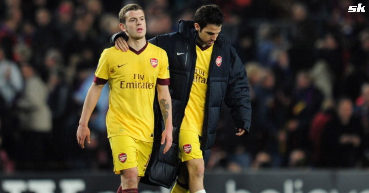 Fabregas and Wilshere seen in their playing days for Arsenal
