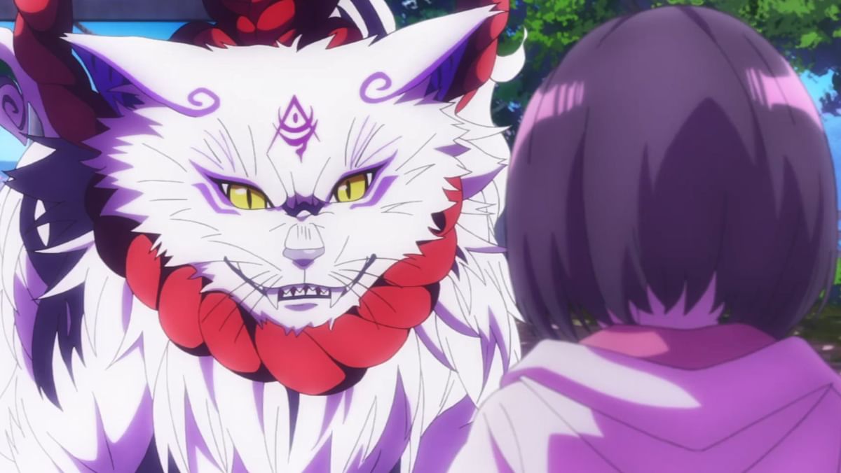 Ayakashi Triangle episode 1 Matsuri encounters the King of Ayakashi