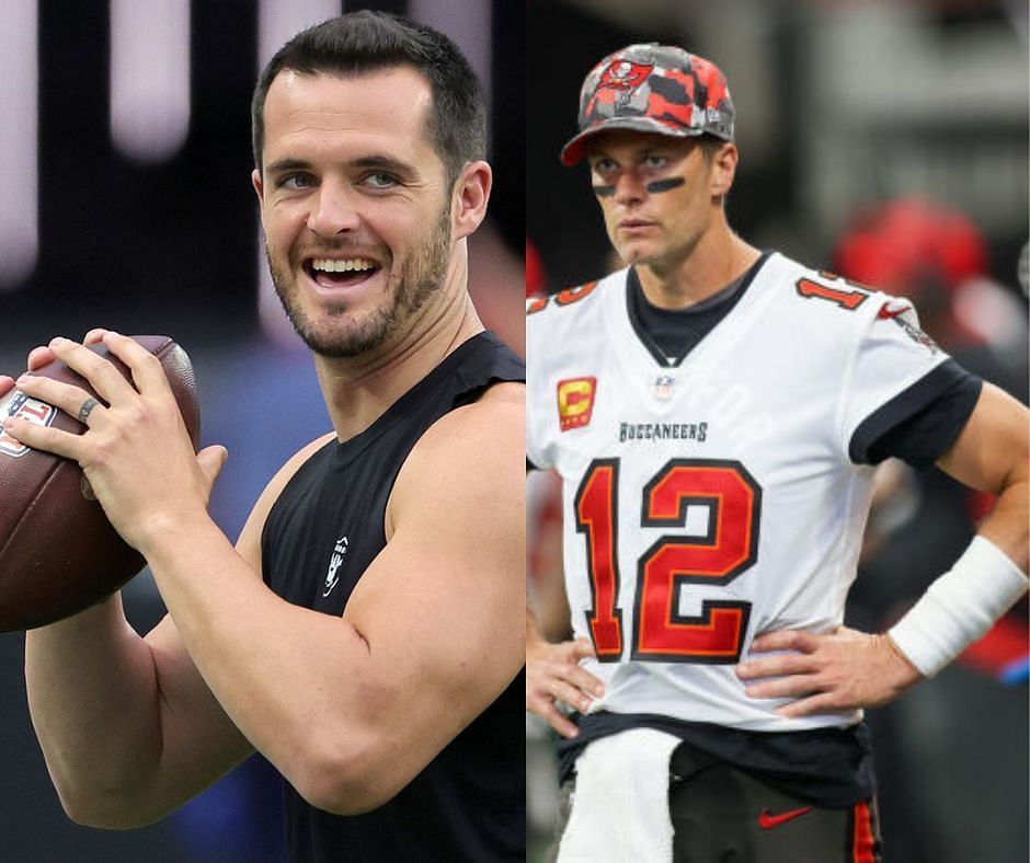 Raiders QB Derek Carr and Buccaneers QB Tom Brady