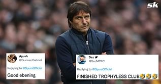 "Finished, trophyless club" - Twitter explodes as Tottenham Hotspur suffer damaging 2-0 defeat against Aston Villa