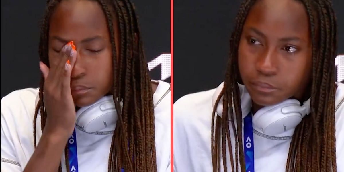Coco Gauff bursts into tears after 2023 Australian Open exit 