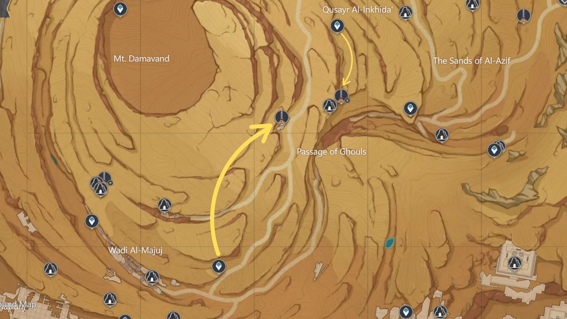 Genshin Impact: All 8 Primal Obelisk locations in Desert of Hadramaveth