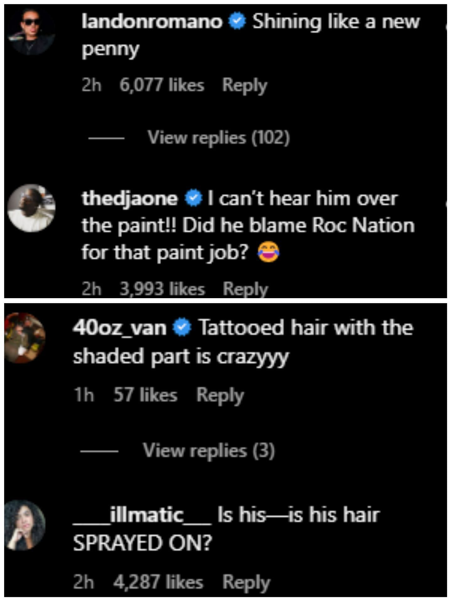 Netizens troll Sonstar Peterson for his hairdo (Image via theshaderoom/Instagram)