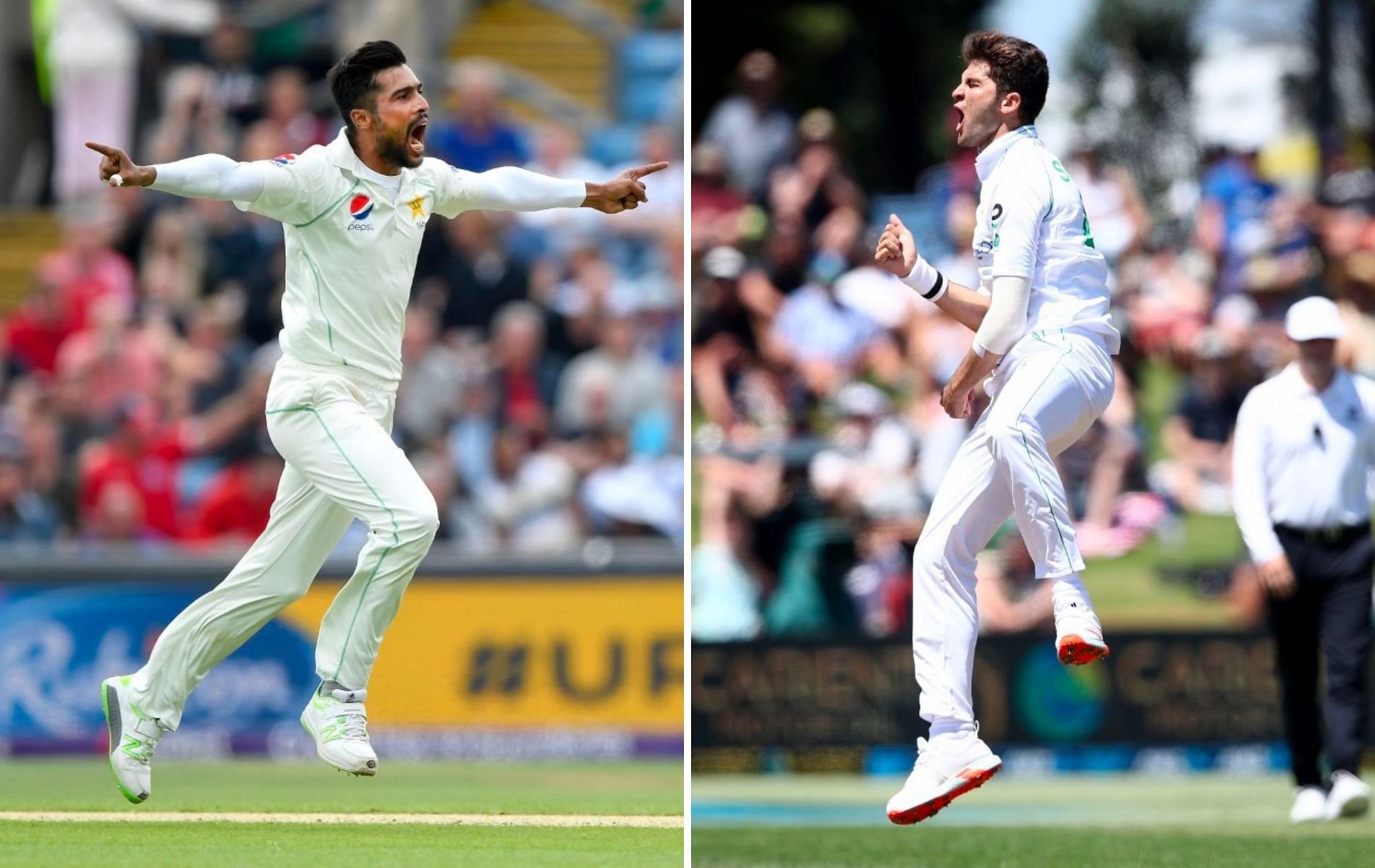 Mohammad Amir (L) and Shaheen Afridi (R). (Pics: Getty)
