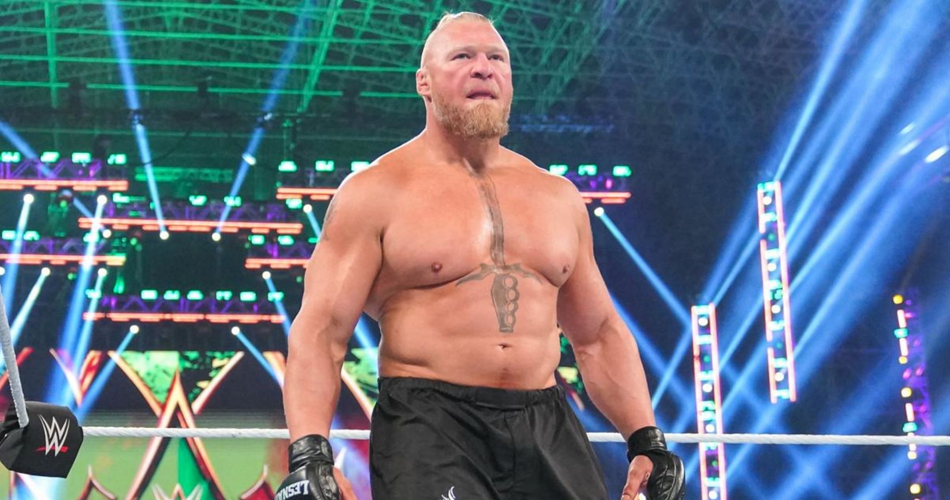 Brock Lesnar was last seen at WWE Crown Jewel