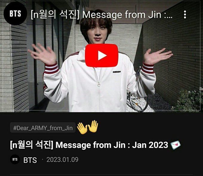 BTS' Jin leaves emotional message for ARMY