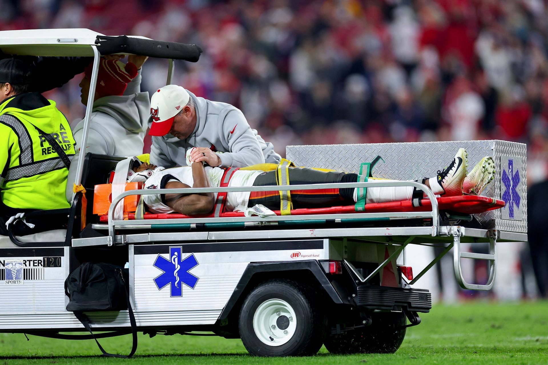 Tampa Bay Buccaneers WR Russell Gage expected to miss the SEASON after he  was carted off the field in TEARS with 'pretty serious non-contact knee  injury'