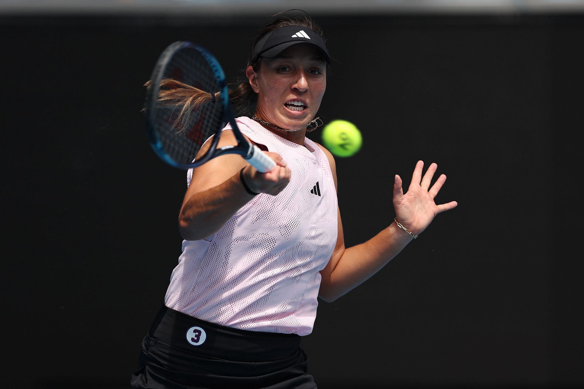 Jessica Pegula in action at the Australian Open