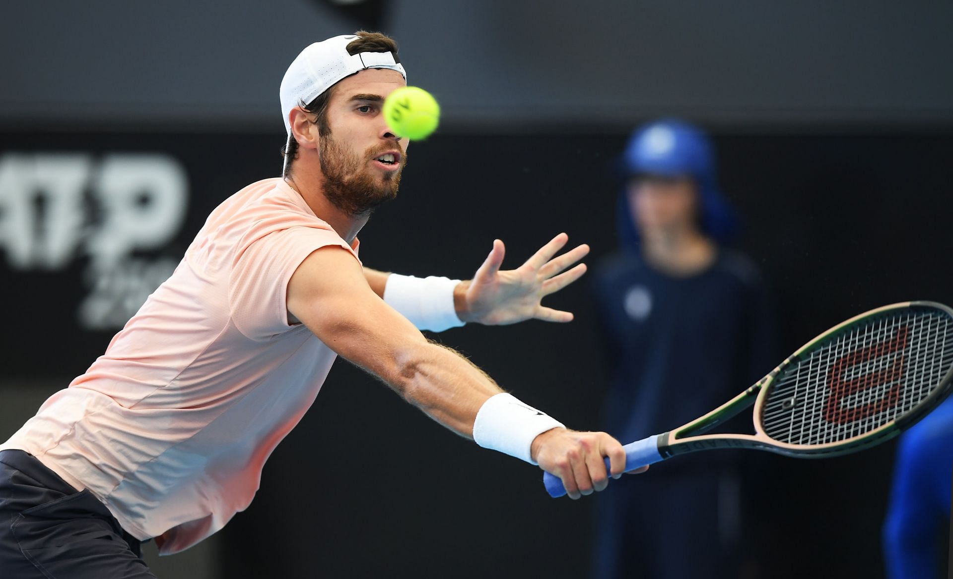 Karen Khachanov at the 2023 Adelaide International 1.