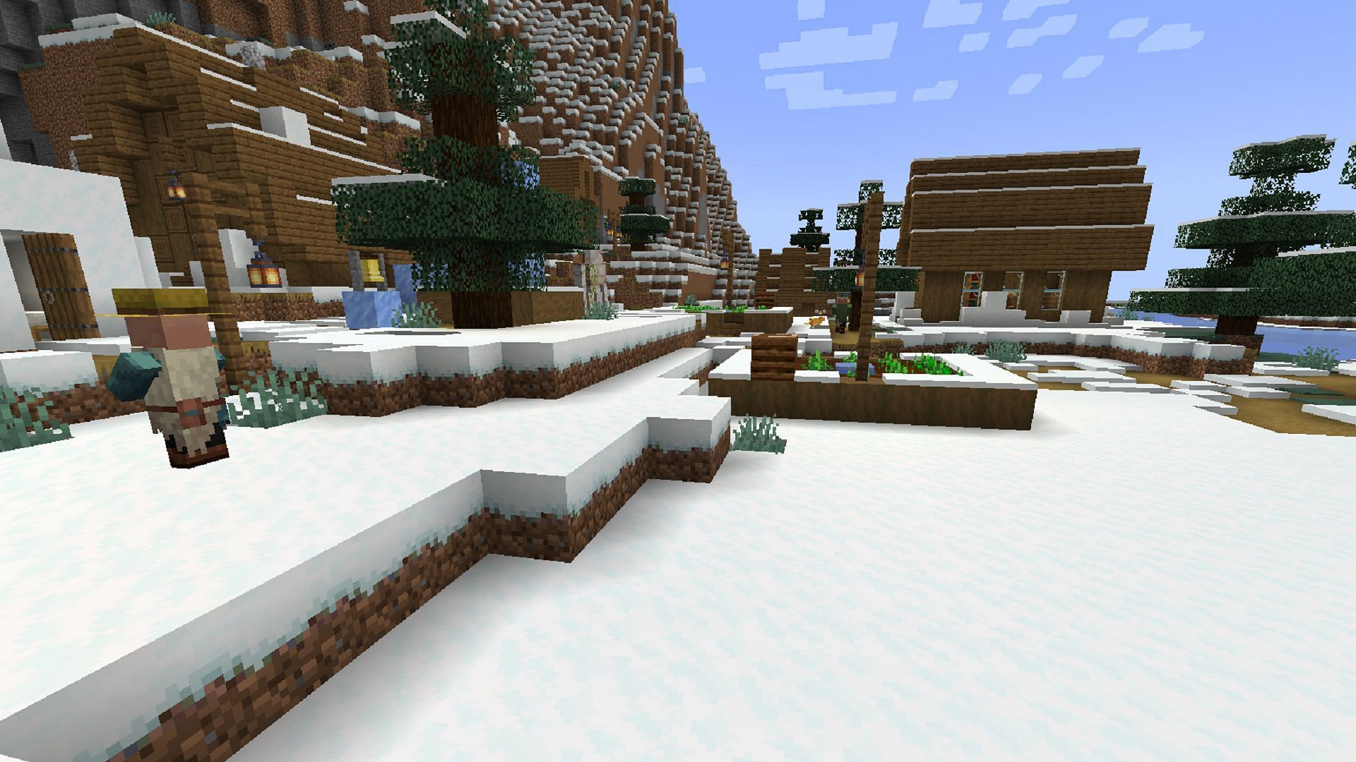 This seed offers plenty of snowy villages for players who prefer colder climates (Image via Mojang)