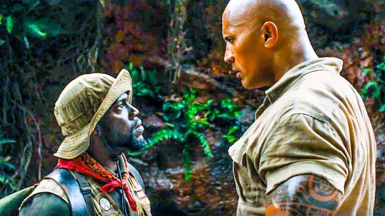 Dwayne Johnson, Kevin Hart in a still from the film &#039;Jumanji: Welcome to the Jungle&#039; (2017) (Image via Columbia Pictures)