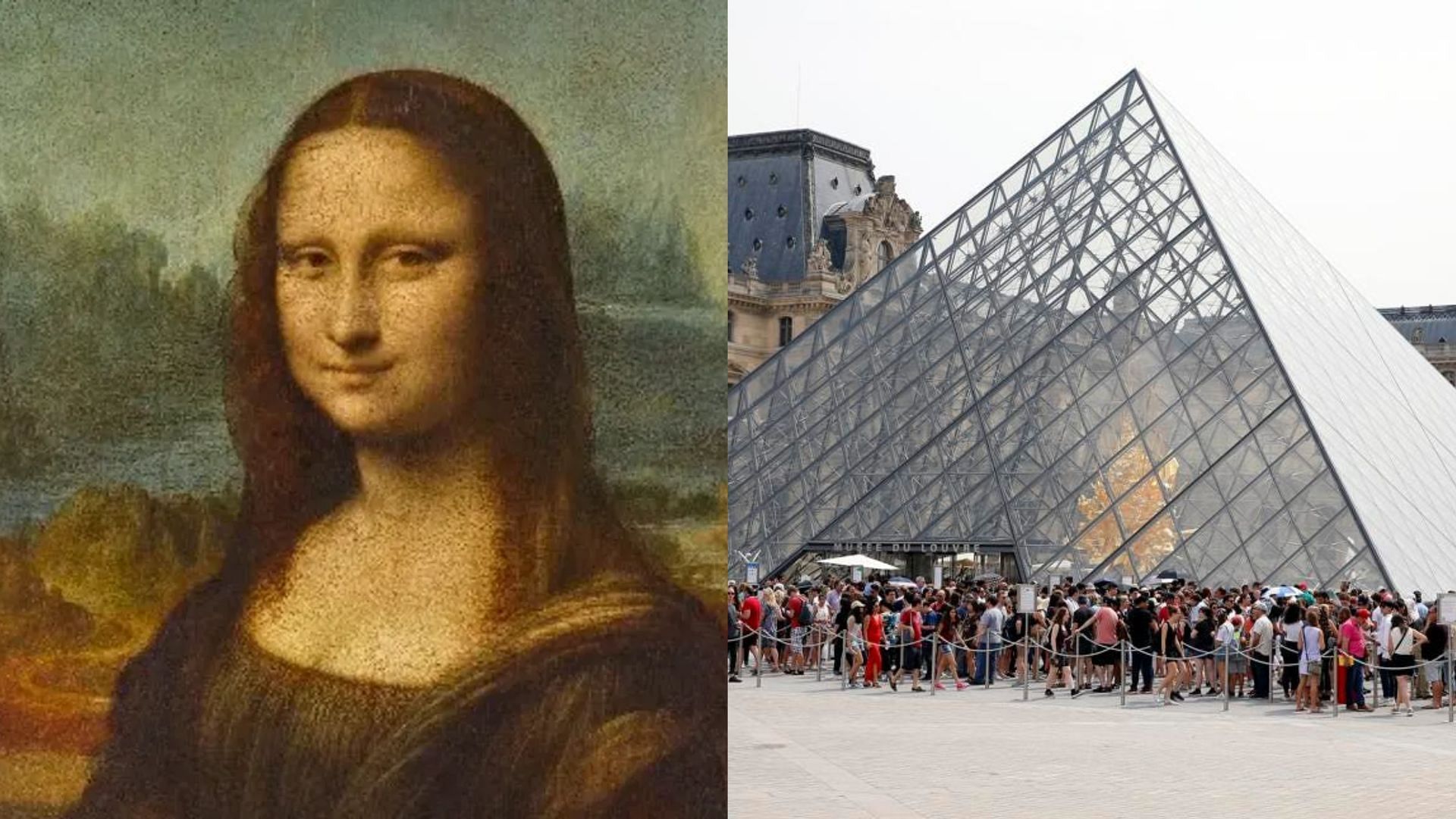 A viral TikTok video posted on January 8 mentioned the Mona Lisa being stolen and the internet went into a huge state of bafflement. (Image via Twitter/@MuseeLouvre, Getty Images)