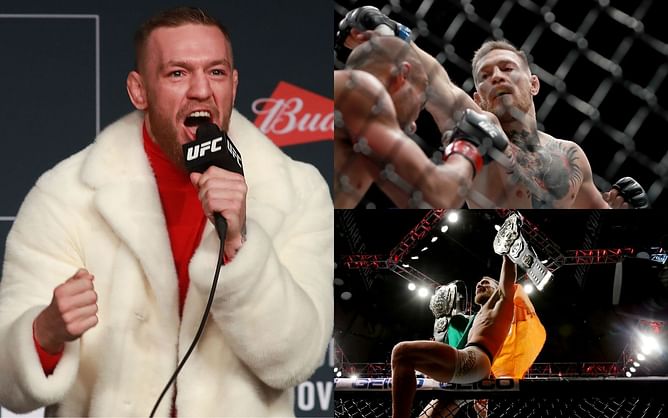 Throwback: When Conor McGregor was given Tyron Woodley's belt after becoming two-division champion
