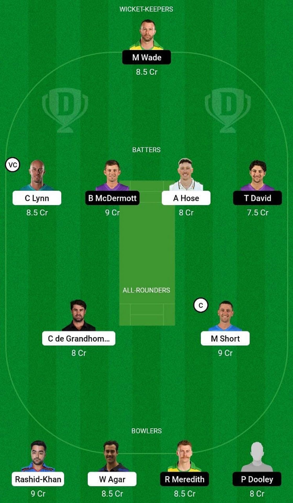 STR vs HUR Dream11 Prediction Team, Match 30, Head to Head League