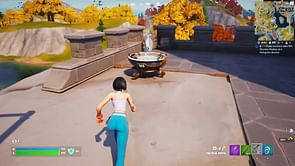 How to make contact with Rift Warden Stellan at a Hologram Brazier in Fortnite