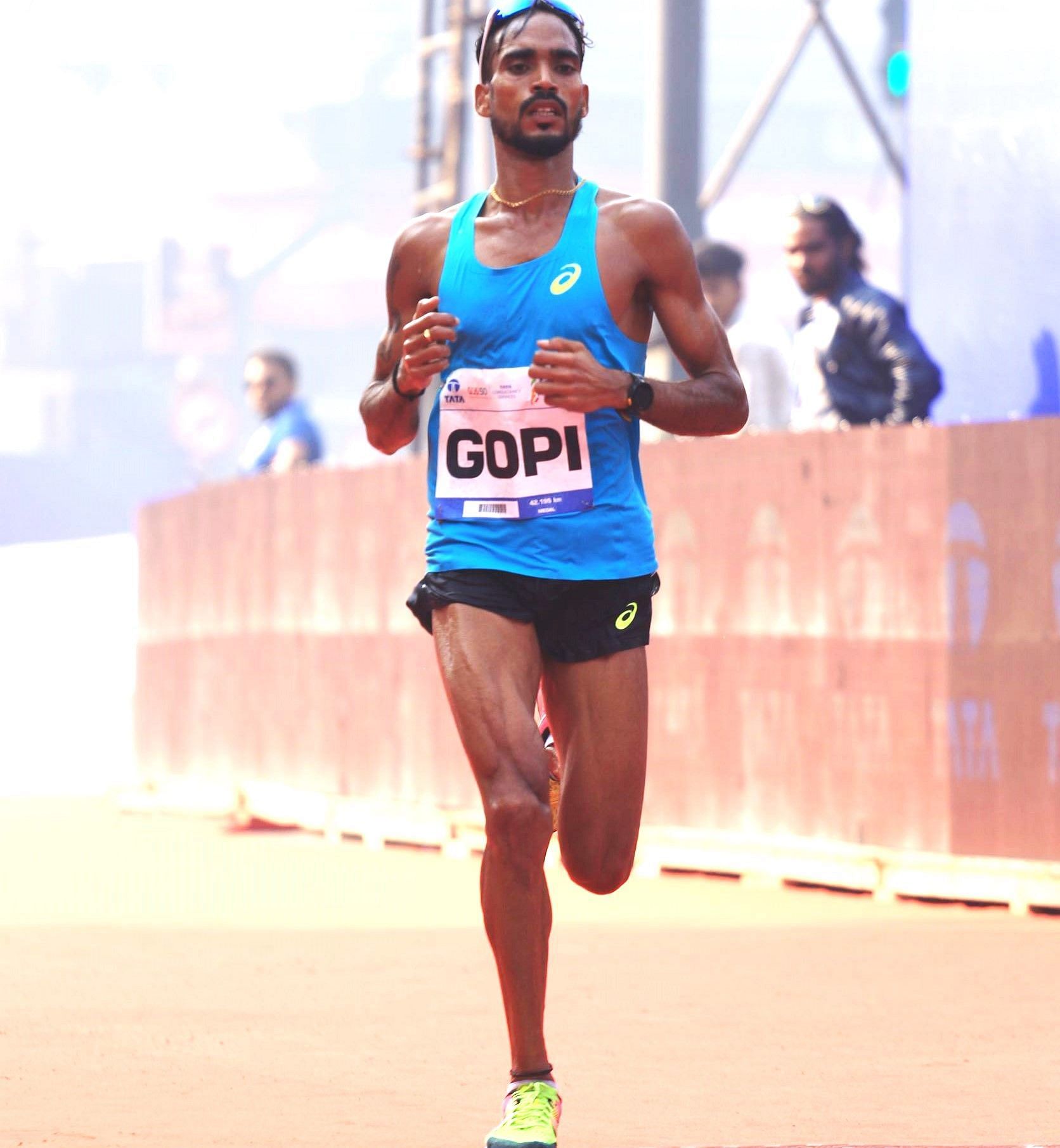 Thonakal Gopi in action during a road race. Photo credit Procam International