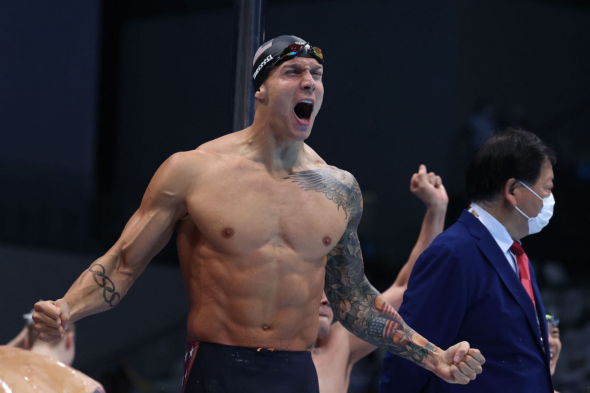 Caeleb Dressel of United States | Photo by Al Bello/Getty Images)