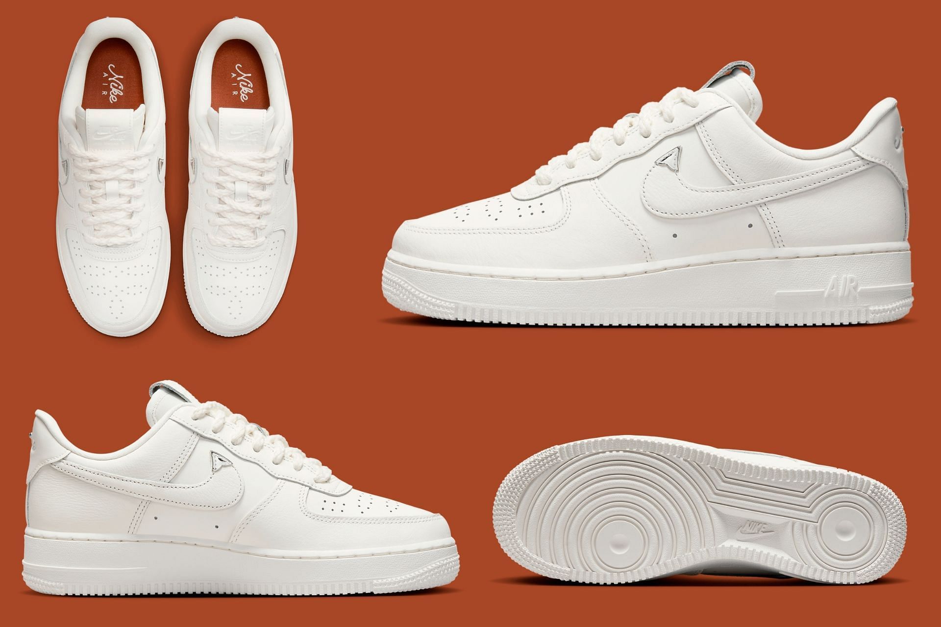 Nike air force 2025 1 chrome swoosh