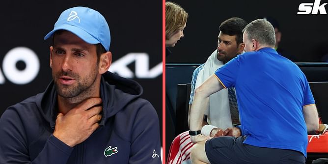 "Only my injuries are questioned" - Novak Djokovic hits back at accusations of 'faking' injury at Australian Open 2023