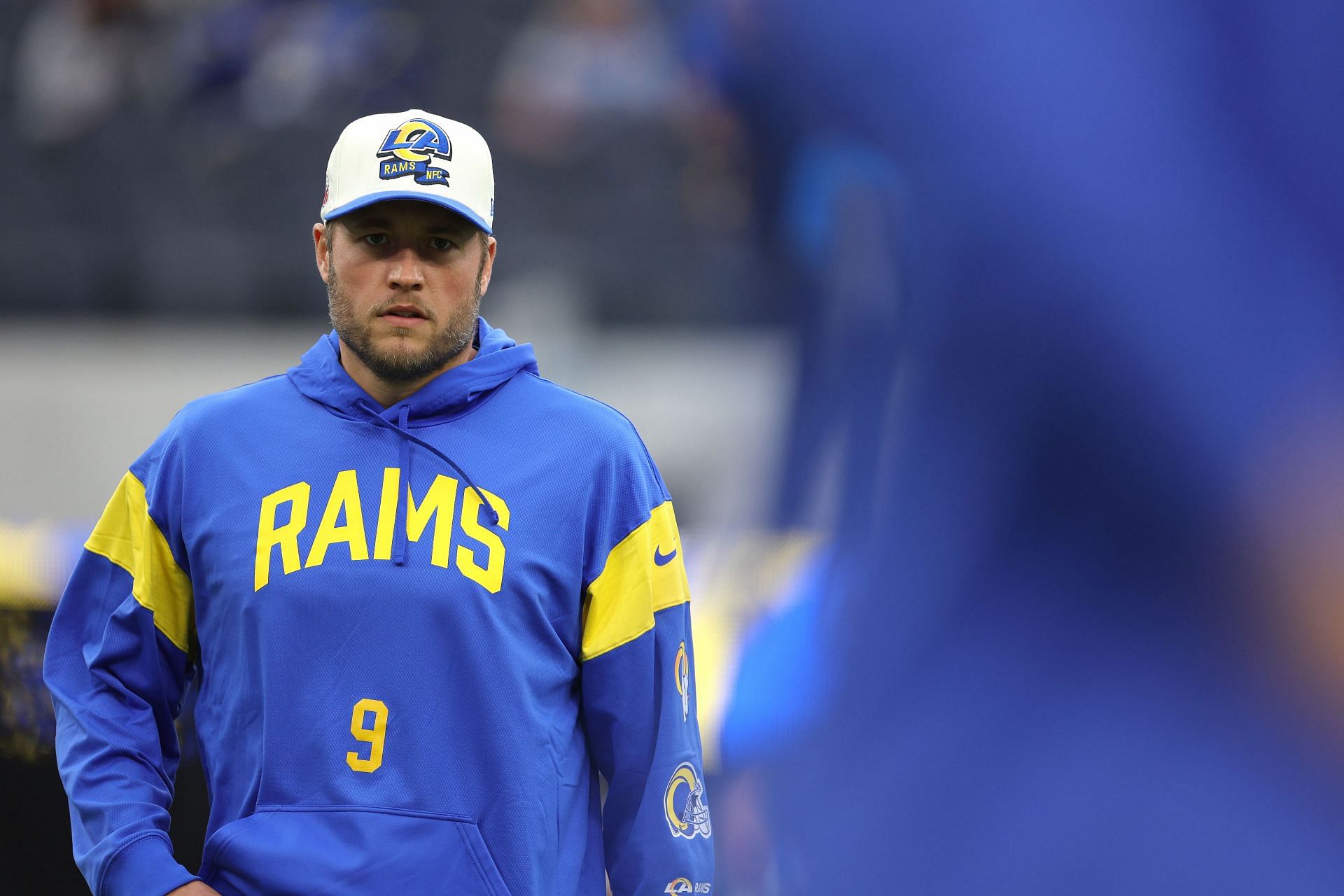 Why is Matthew Stafford not playing for the Rams vs. the Seahawks tonight  in Week 18?
