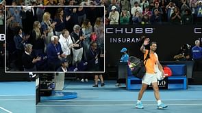 Rafael Nadal given "emotional" standing ovation by his team after Australian Open 2023 exit