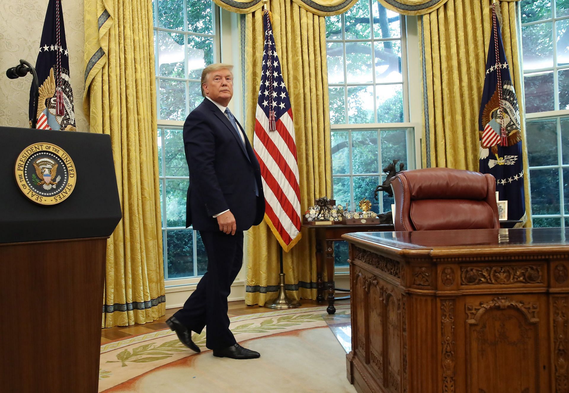 President Donald Trump Presents Medal Of Freedom To NBA Legend Bob Cousy