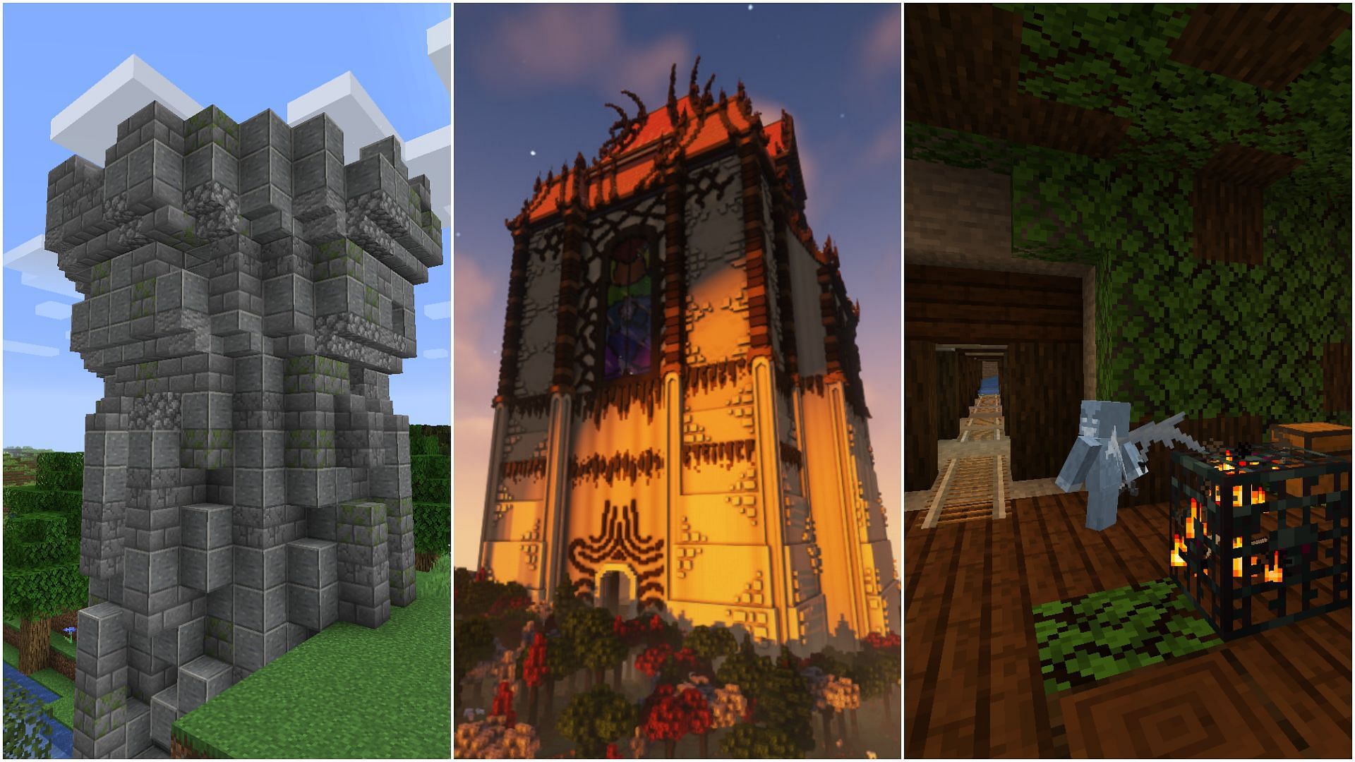 There are several mods that adds or changes structures in Minecraft (Image via Mojang)