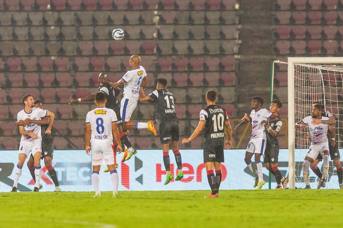 Alan Costa scored the winner for Bengaluru FC today (Image courtesy: ISL Media)