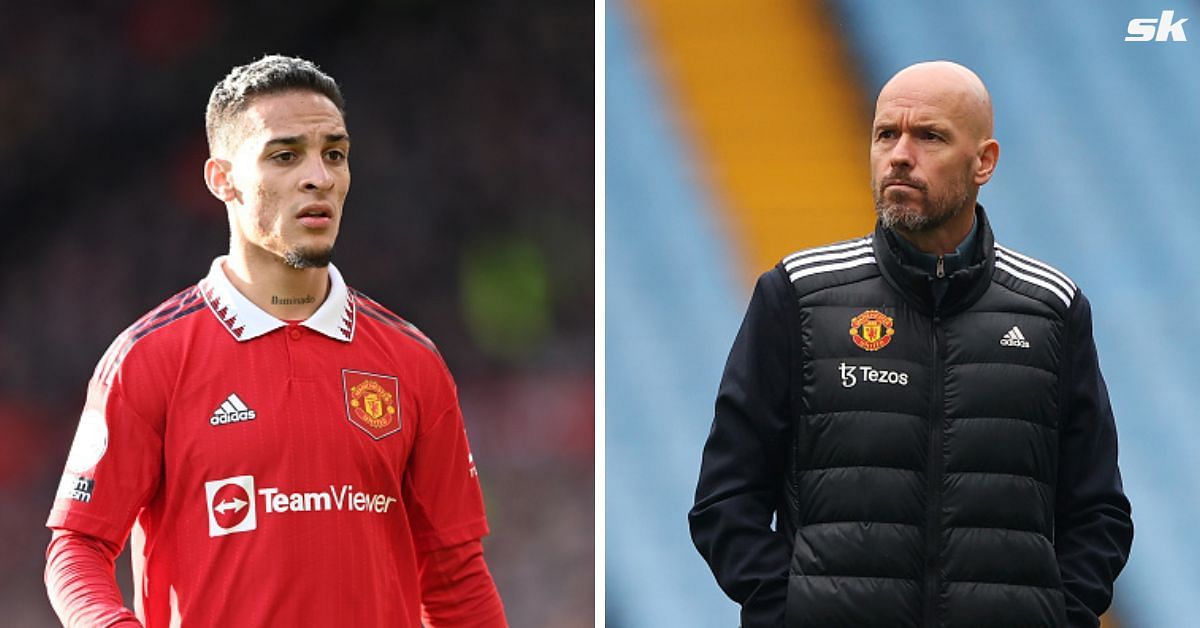 Manchester United boss Erik ten Hag responds to claims of a rift between Antony and Bruno Fernandes.