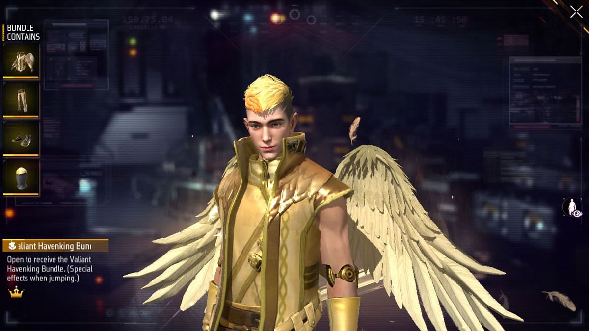 Free Fire Golden Angelic Ascension event: How to get Valiant Havenking ...