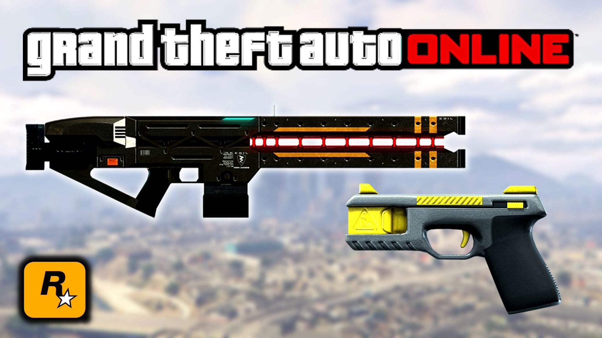 A brief about the Taser Stun Gun and the Railgun in GTA Online (Image via Sportskeeda)