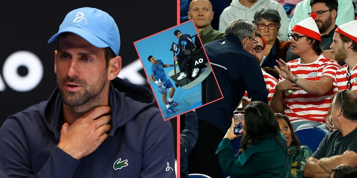Novak Djokovic is not pleased by the authorities