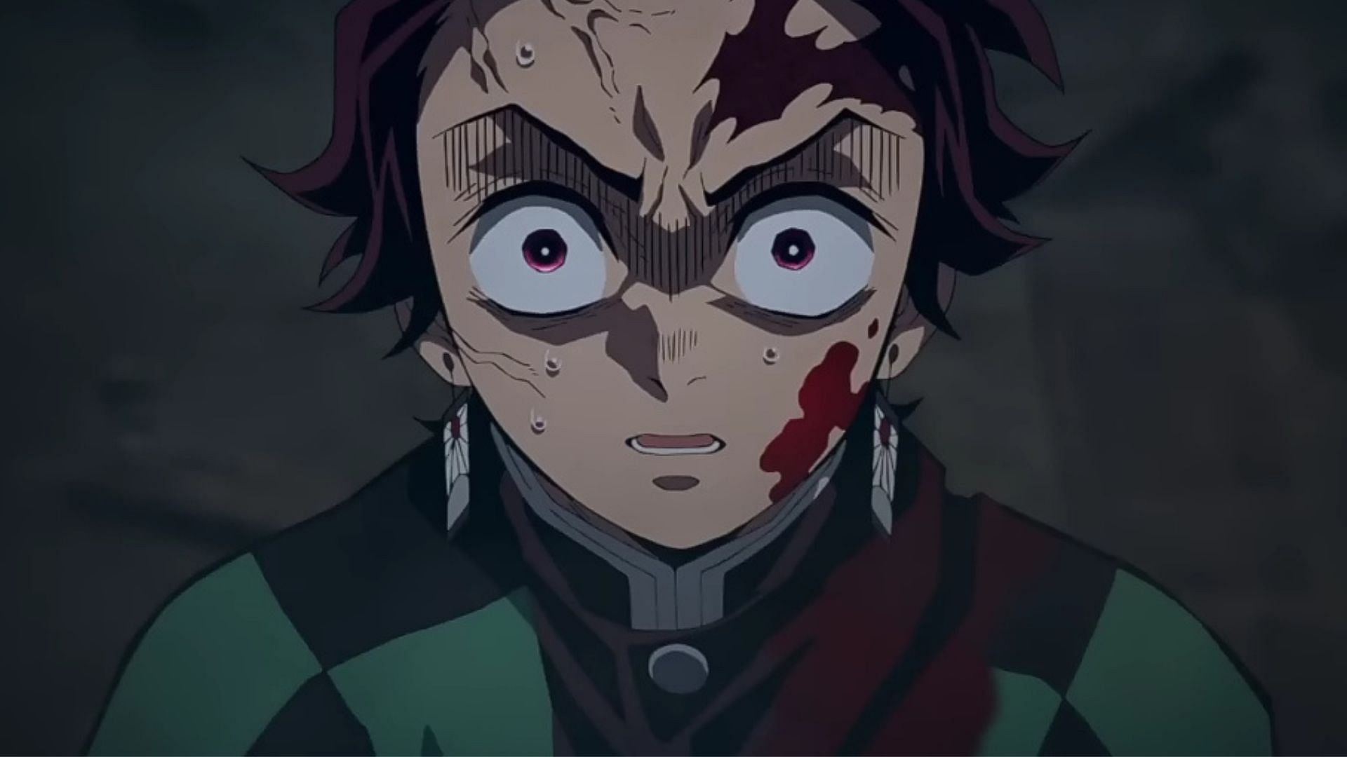 Tanjiro as seen in the anime (Image via Ufotable)