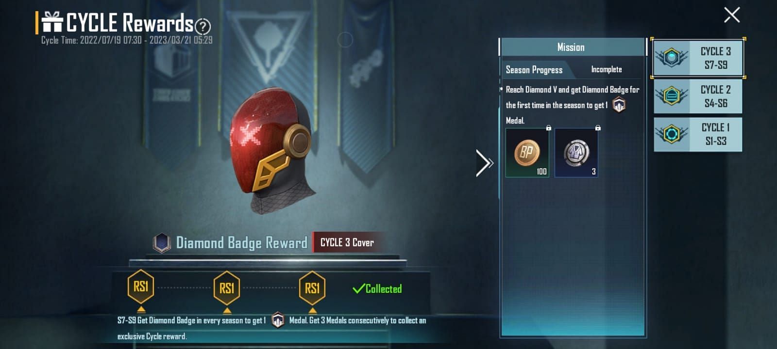 A screenshot showing the renaming of the cycle in Battlegrounds Mobile India (Image via Krafton)
