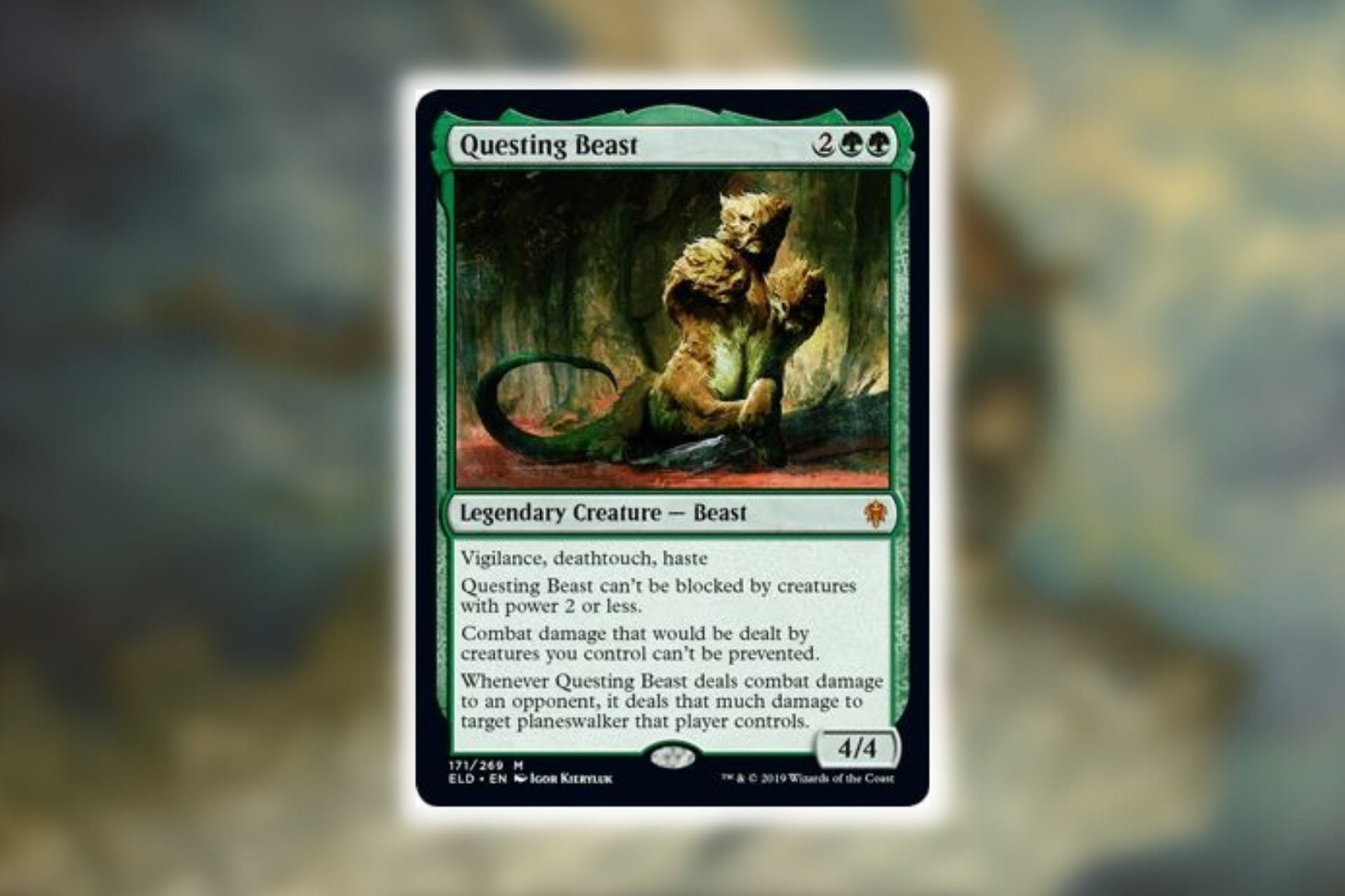 Questing Beast in Magic: The Gathering (Image via Wizards of the Coast)