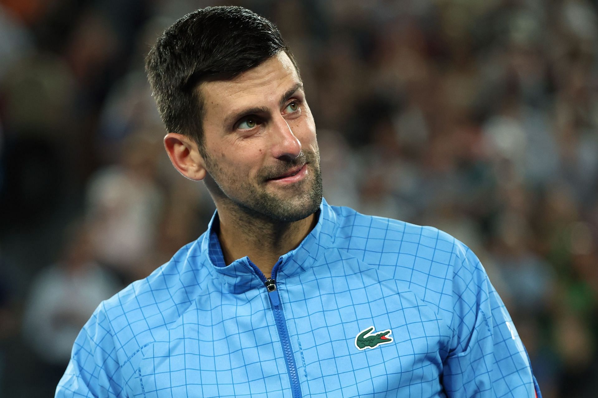 Novak Djokovic pictured at the 2023 Australian Open.