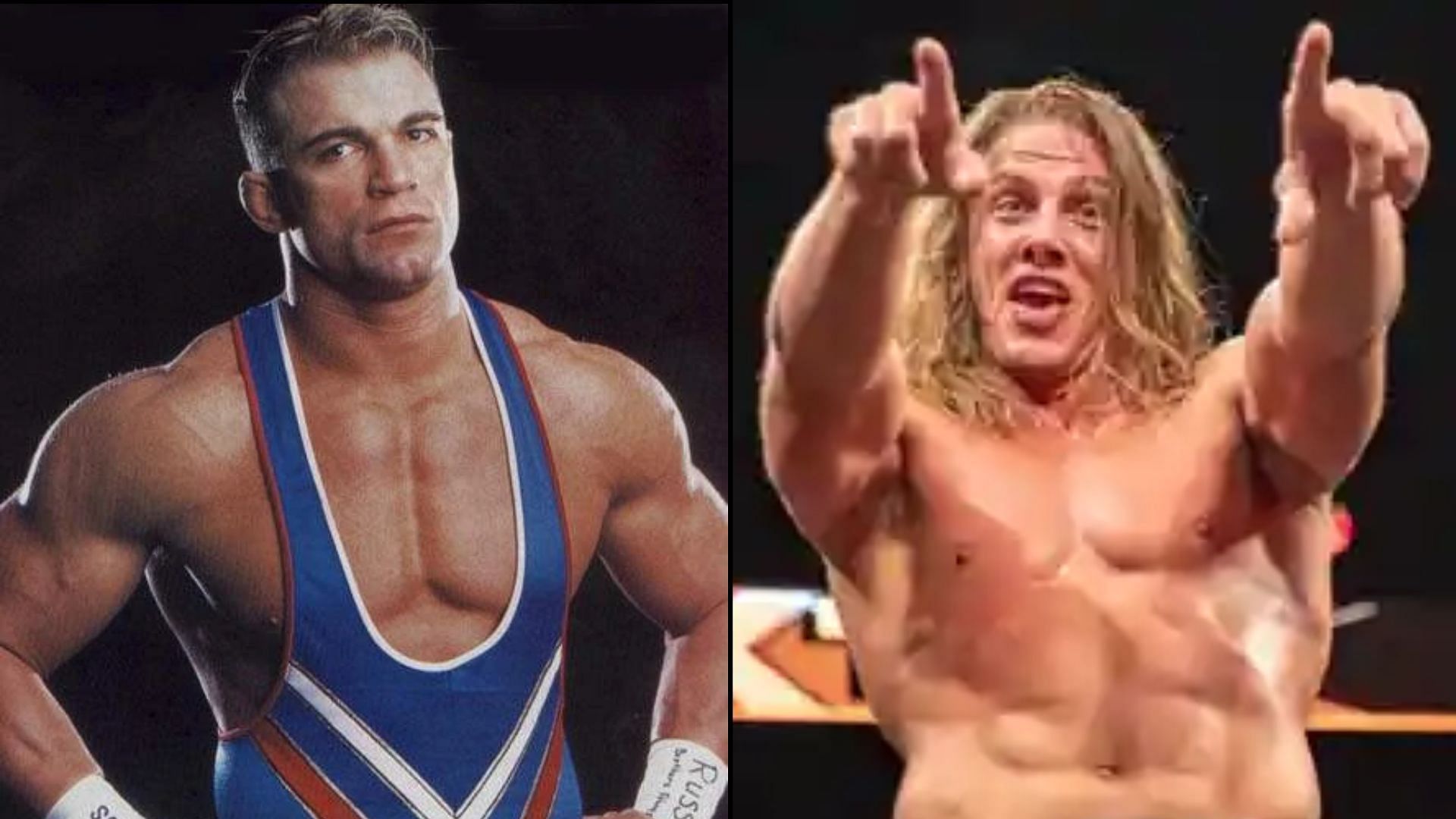 Charlie Haas (left) is a former WWE Superstar and Matt Riddle (right)