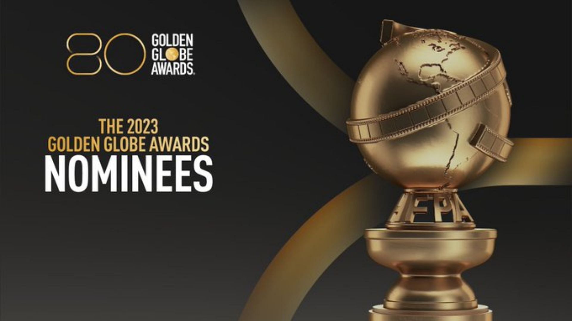 The 80th Golden Globe Award ceremony promotional poster (Image via @goldenglobes/Twitter)