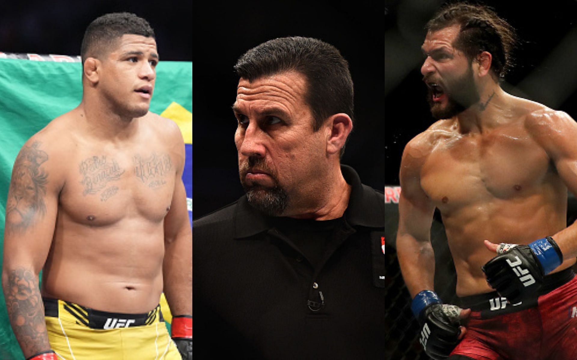 Gilbert Burns (left), John McCarthy (middle), Jorge Masvidal (right)