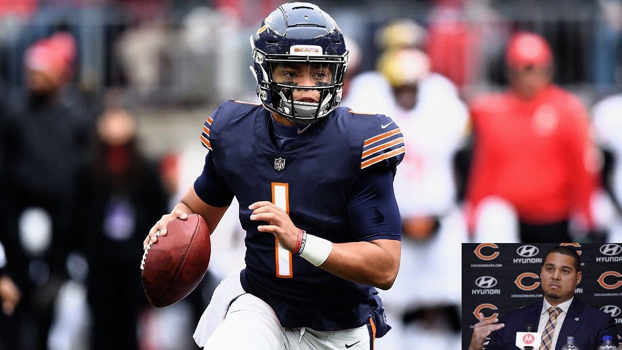Chicago Bears general manager Ryan Poles discussed the future of quarterback Justin Fields. 