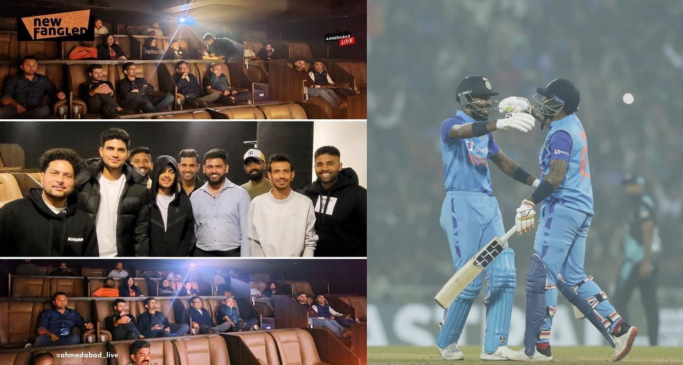 अहमदाबाद में टीम इंडिया के खिलाड़ियों ने देखी 