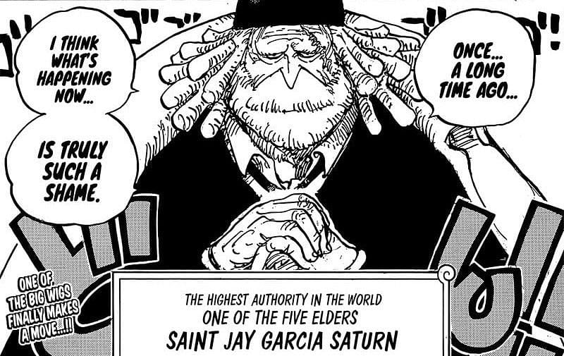 Saint Jay Garcia Saturn as seen in chapter 1073 (Image via Eiichiro Oda)